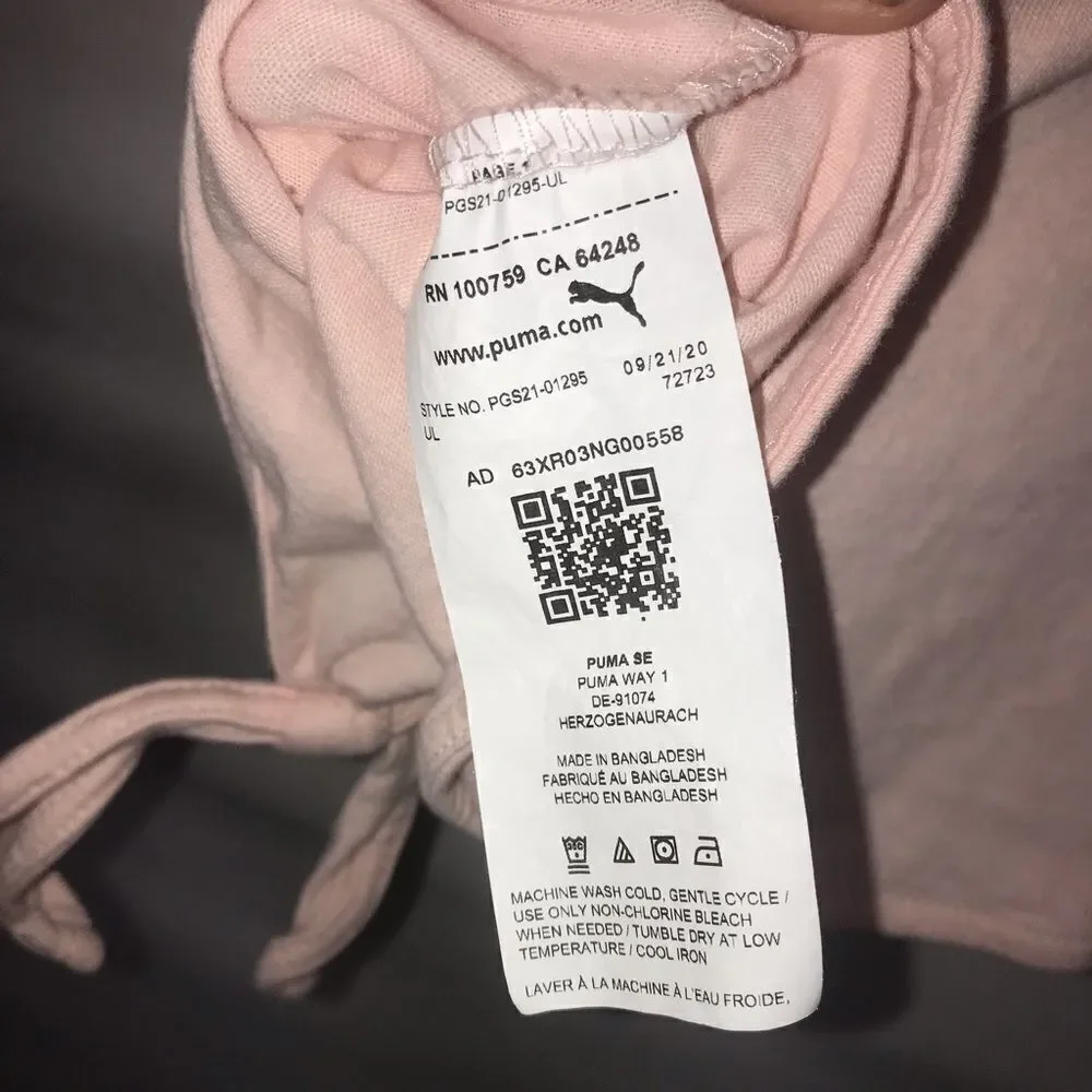 Puma Light Pink Logo T-Shirt